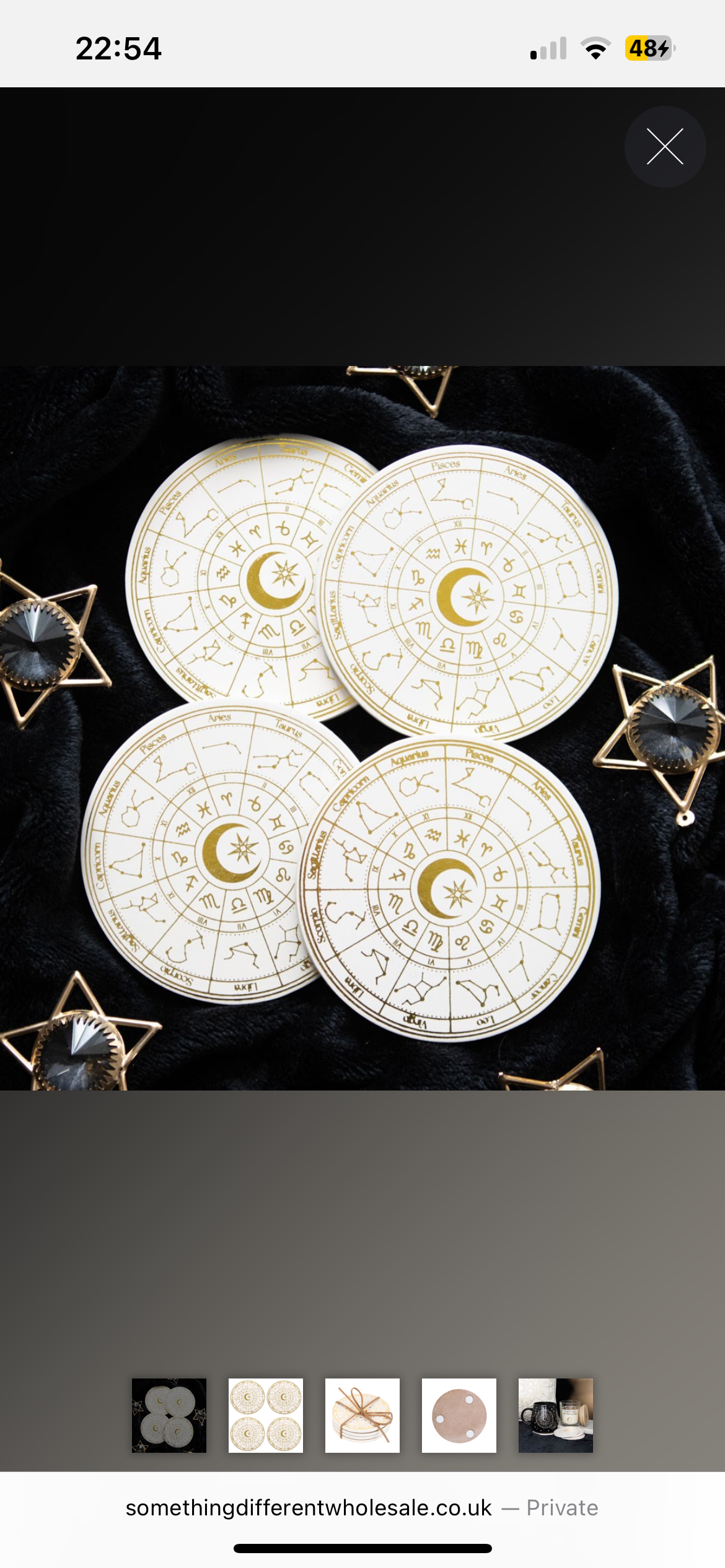 Astrology Wheel Coaster Set