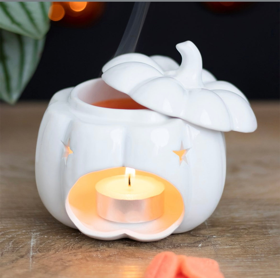 White pumpkin oil/wax burner