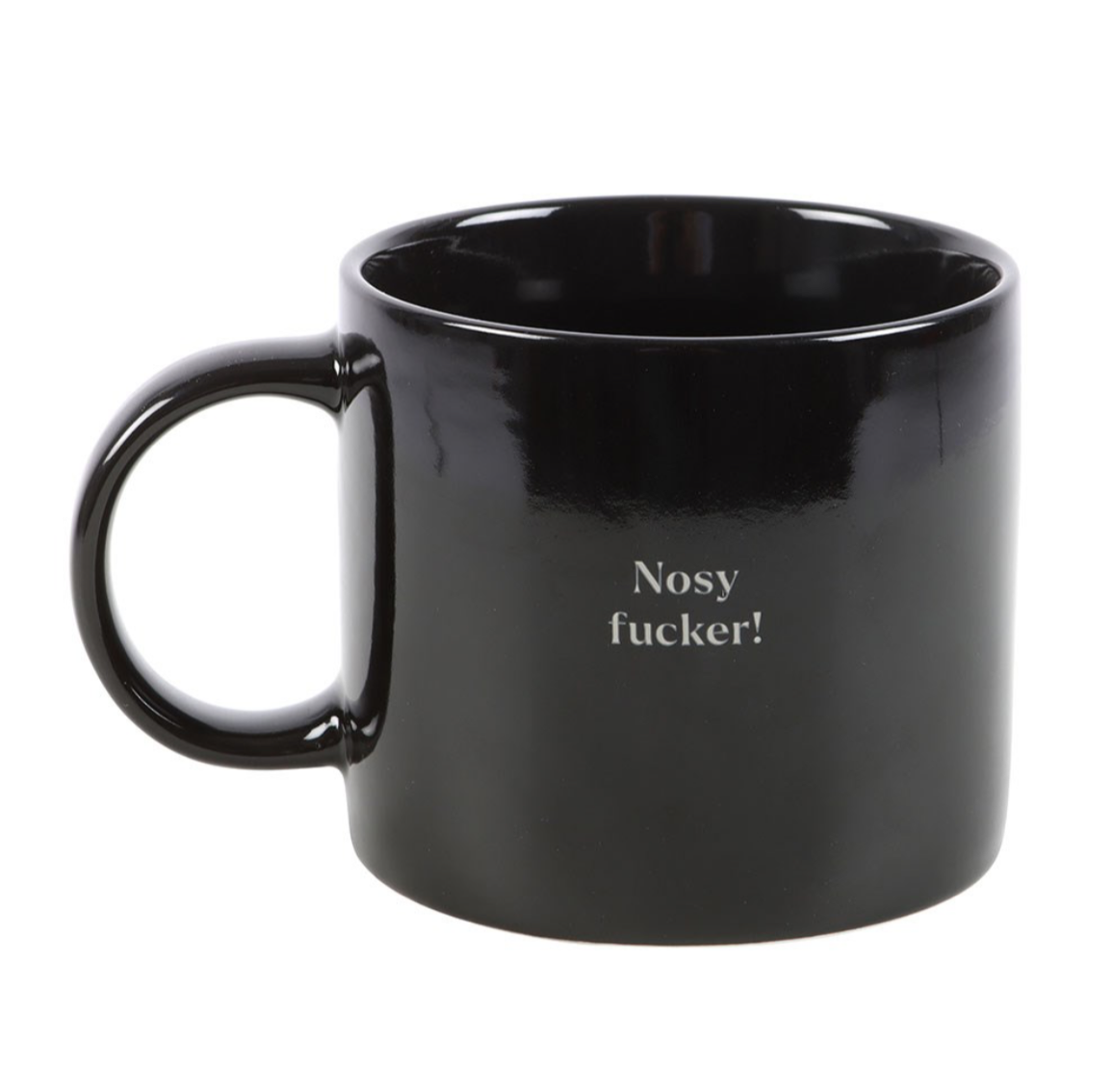 Nosy f*cker Black Mug