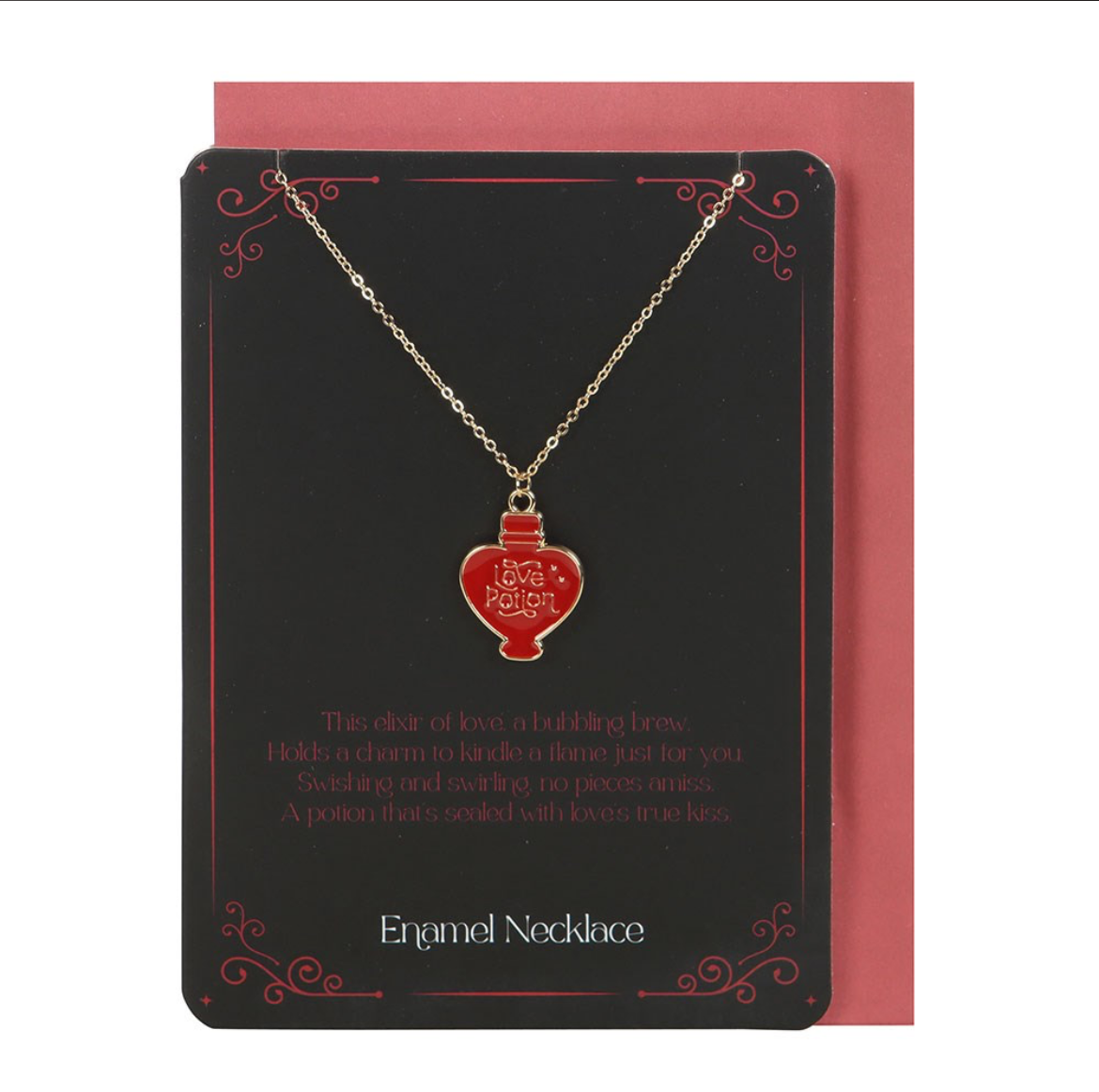 Love Potion Enamel Necklace