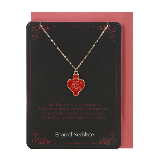 Love Potion Enamel Necklace