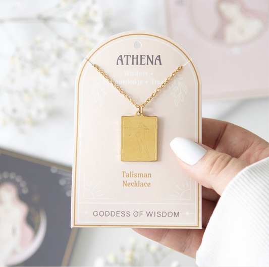 Athena Goddess Talisman Necklace