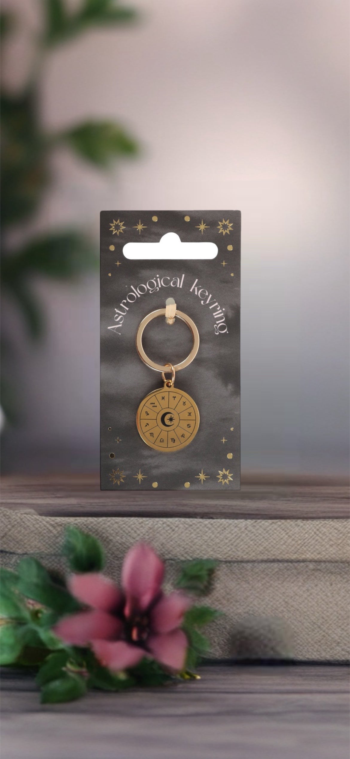 Astrology Wheel Keyring