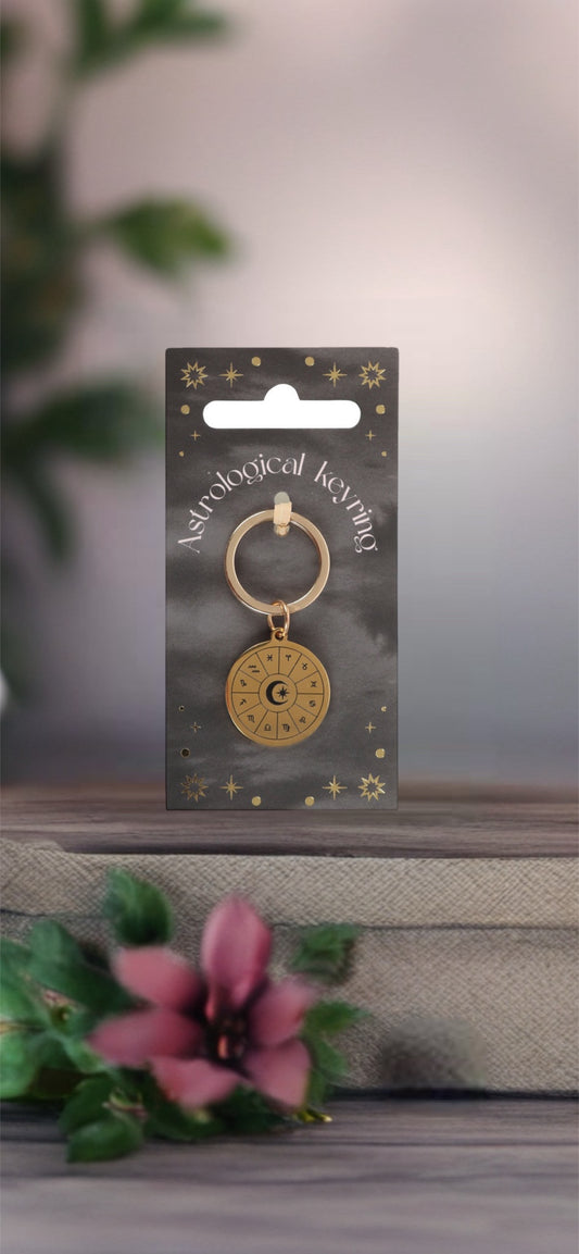 Astrology Wheel Keyring