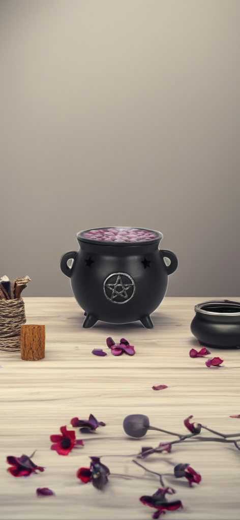 PENTAGRAM CAULDRON INCENSE CONE HOLDER
