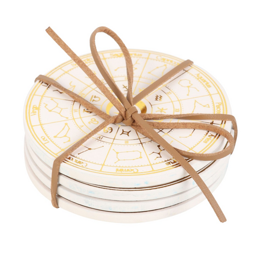 Astrology Wheel Coaster Set