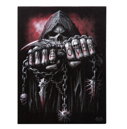 Game Over Canvas Print Plaque