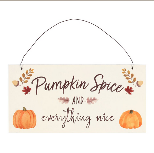 Pumpkin Spice Hanging Sign