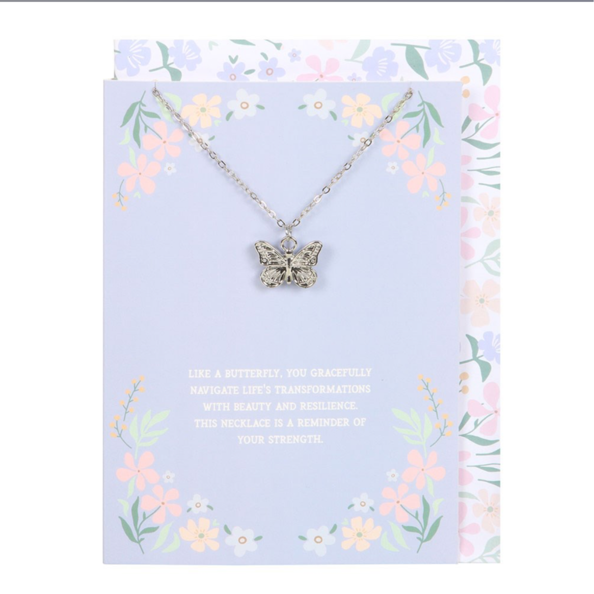 Butterfly Sentiment Necklace Card