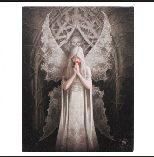 Angel Rose Canvas Plaque