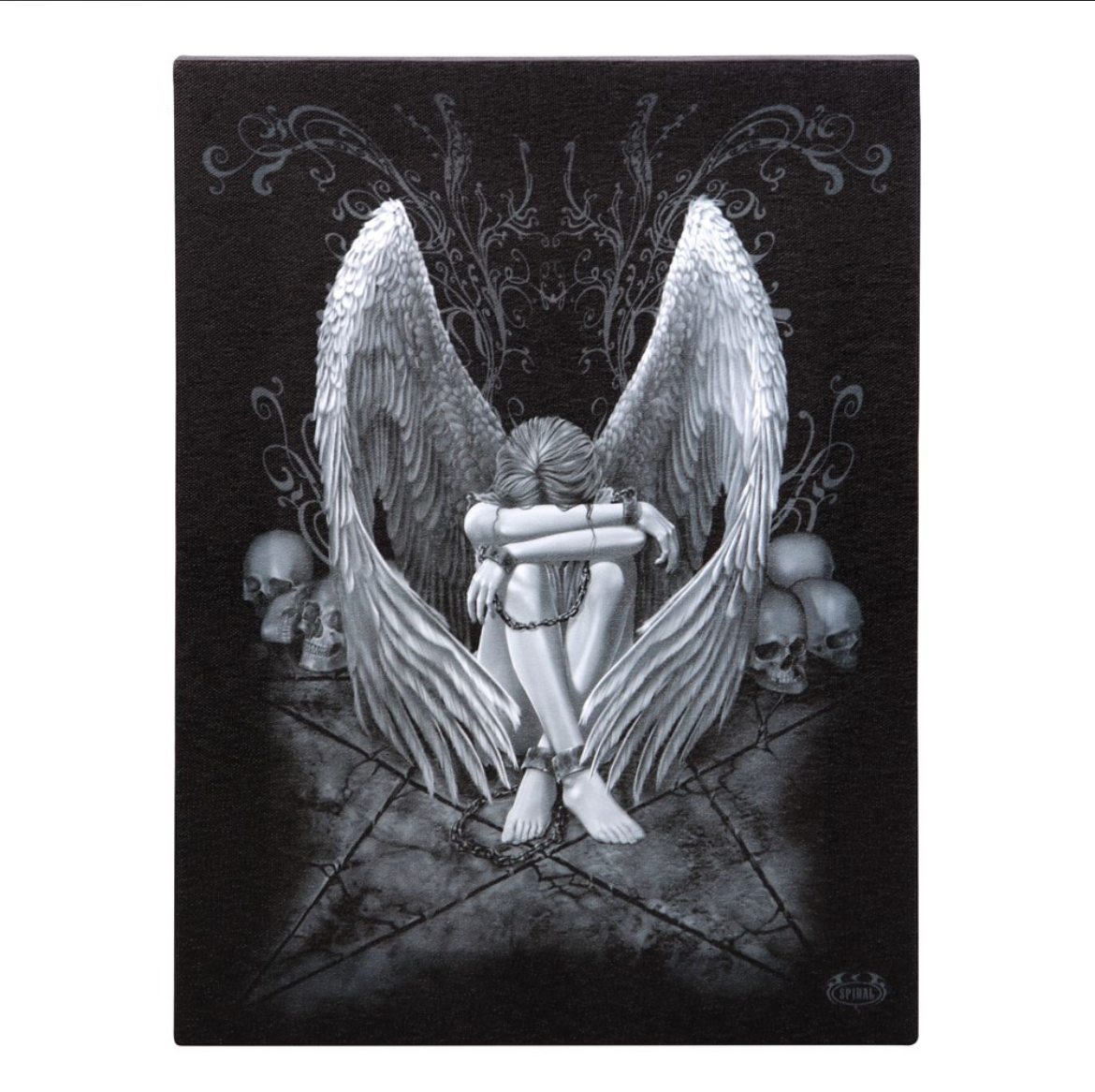 Enslaved Angel Canvas Plaque