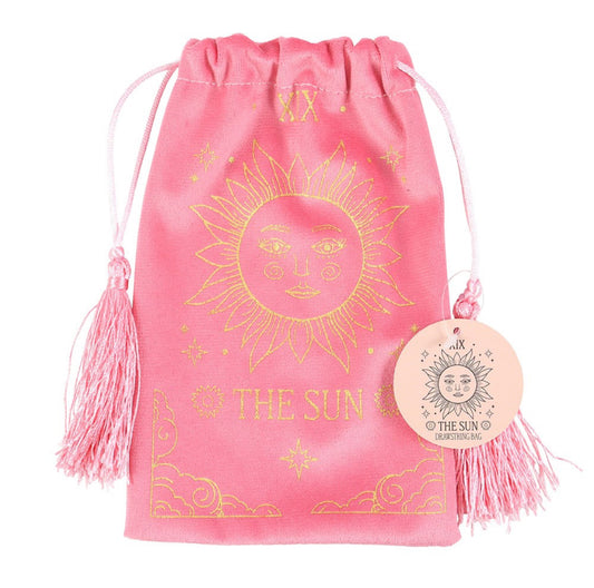 The Sun Vintage Tarot Drawstring Bag